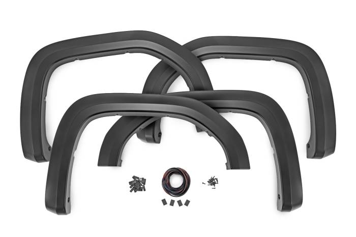 Rough Country - Fender Flares Sport GNO Thunderstorm Gray GMC Sierra 1500 (19-26) Rough Country