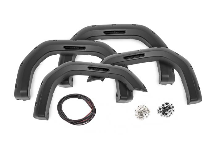 Rough Country - Fender Flares 5IS Silver Ice GMC Sierra 2500 HD/Sierra 3500 HD (20-26) Rough Country