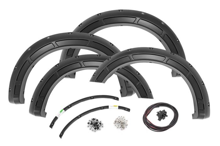 Rough Country - Defender Pocket Fender Flares D1 Stone Gray Ford F-250/F-350 Super Duty (23-25) Rough Country