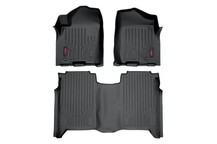 Rough Country - Floor Mats FR & RR Crew Cab Nissan Titan 2WD/4WD (2004-2015) Rough Country
