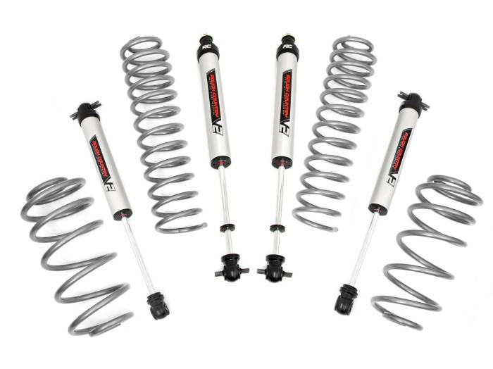 Rough Country - 2.5 Inch Jeep Suspension Lift Kit w/V2 Shocks For 4cyl Rough Country