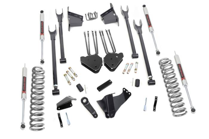 Rough Country - 8 Inch Lift Kit 4 Link RR Blocks M1 Ford F-250/F-350 Super Duty (05-07) Rough Country