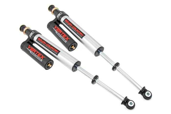 Rough Country - Vertex 2.5 Reservoir Rear Shocks 0-3.5 Inch Toyota Tundra 2WD/4WD (2007-2021) Rough Country