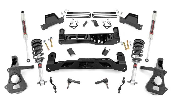 Rough Country - 7 Inch Lift Kit Alu/Stamp Steel M1 Strut/M1 Silverado/Sierra 1500 (14-18 & Classic) Rough Country