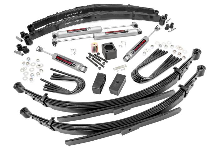 Rough Country - 6 Inch Lift Kit Rear Springs Chevy/GMC C30/K30 C35/K35 Truck 4WD (77-87) Rough Country