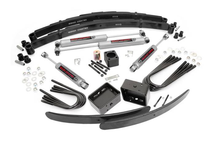 Rough Country - 6 Inch Lift Kit Rear Blocks Chevy/GMC C30/K30 C35/K35 Truck 4WD (77-87) Rough Country