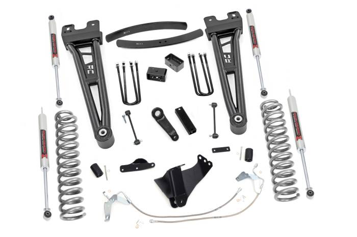 Rough Country - 6 Inch Lift Kit Gas Radius Arm M1 Ford F-250/F-350 Super Duty (08-10) Rough Country