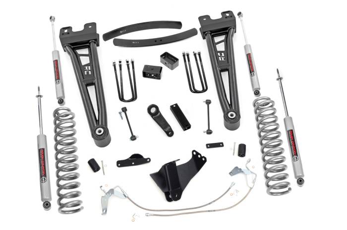 Rough Country - 6 Inch Lift Kit Gas Radius Arm Ford F-250/F-350 Super Duty 4WD (08-10) Rough Country