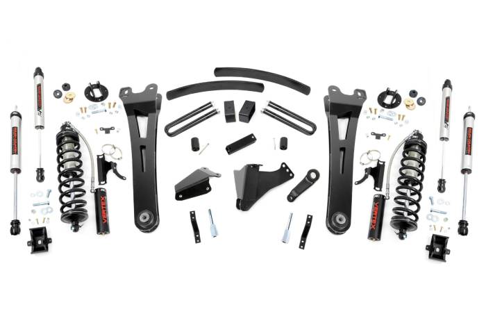 Rough Country - 6 Inch Lift Kit Gas Radius Arm C/O V2 Ford F-250/F-350 Super Duty (05-07) Rough Country