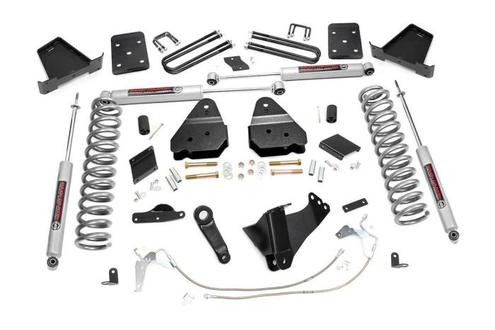 Rough Country - 6 Inch Lift Kit Gas OVLD Ford F-250 Super Duty 4WD (2011-2014) Rough Country