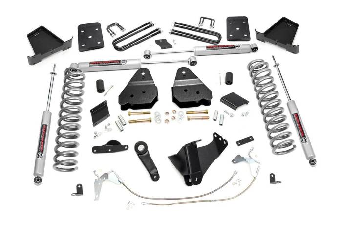 Rough Country - 6 Inch Lift Kit Gas No OVLD Ford F-250 Super Duty 4WD (2015-2016) Rough Country