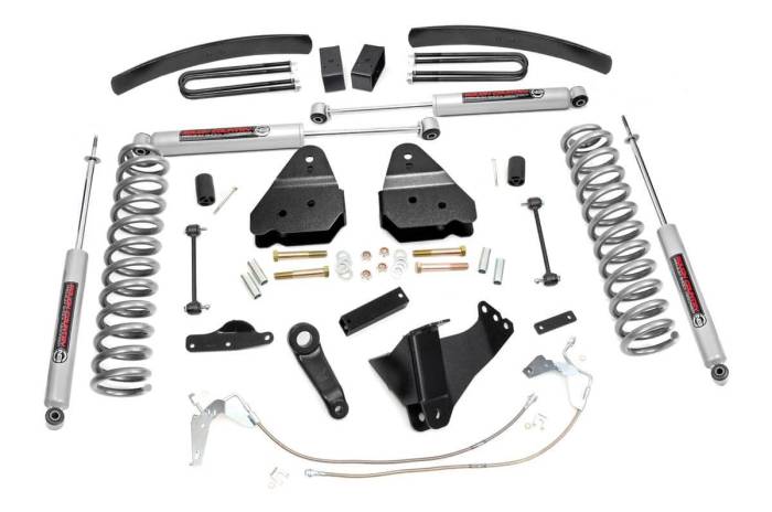 Rough Country - 6 Inch Lift Kit Gas Ford F-250/F-350 Super Duty 4WD (2008-2010) Rough Country