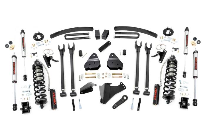 Rough Country - 6 Inch Lift Kit Gas 4 Link OVLD C/O V2 Ford F-250/F-350 Super Duty (05-07) Rough Country