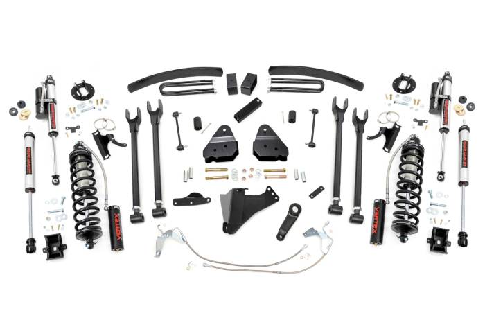 Rough Country - 6 Inch Lift Kit Gas 4 Link C/O Vertex Ford F-250/F-350 Super Duty (08-10) Rough Country