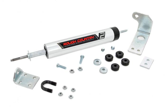 Rough Country - V2 Steering Stabilizer 0-5 Inch Lift Ford F-150 4WD (1997-2003) Rough Country