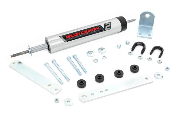 Rough Country - V2 Steering Stabilizer Ford Bronco/F-150/F-250 (1980-1998) Rough Country