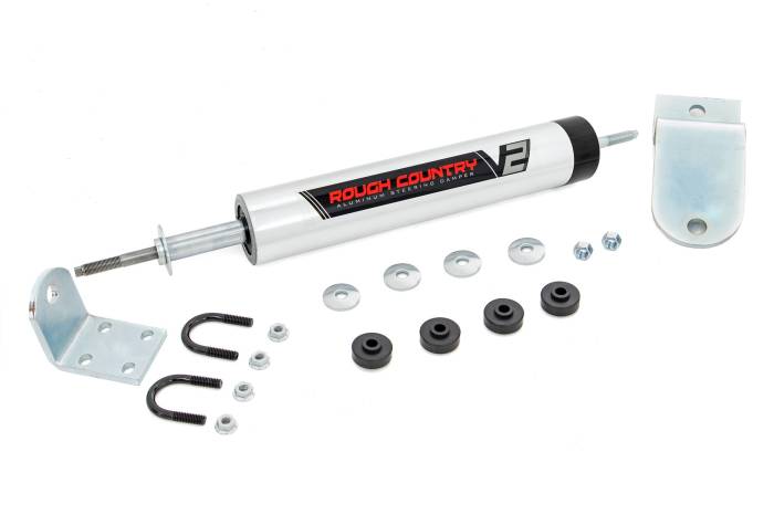 Rough Country - V2 Steering Stabilizer Ram 2500/3500 2WD (1994-2002) Rough Country