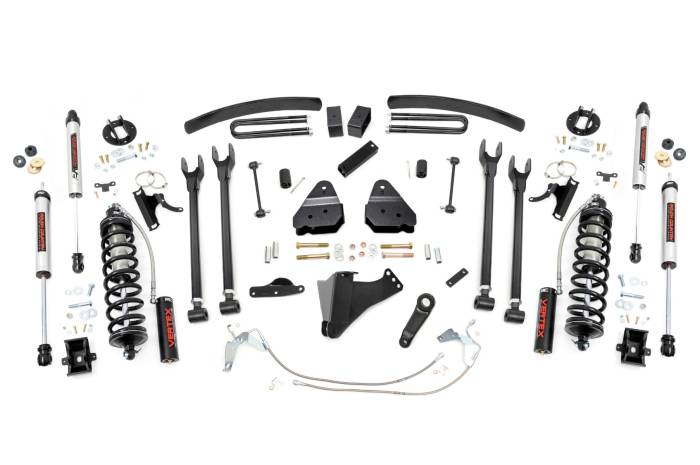 Rough Country - 6 Inch Lift Kit Diesel 4 Link C/O V2 Ford F-250/F-350 Super Duty (08-10) Rough Country