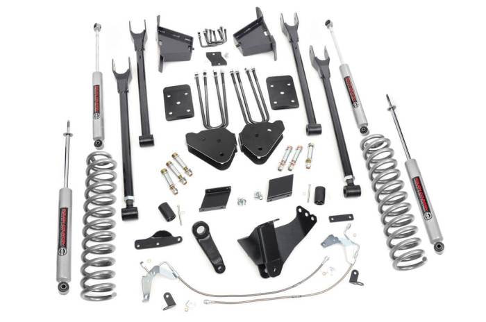 Rough Country - 6 Inch Lift Kit 4-Link OVLD Ford F-250 Super Duty 4WD (2011-2014) Rough Country