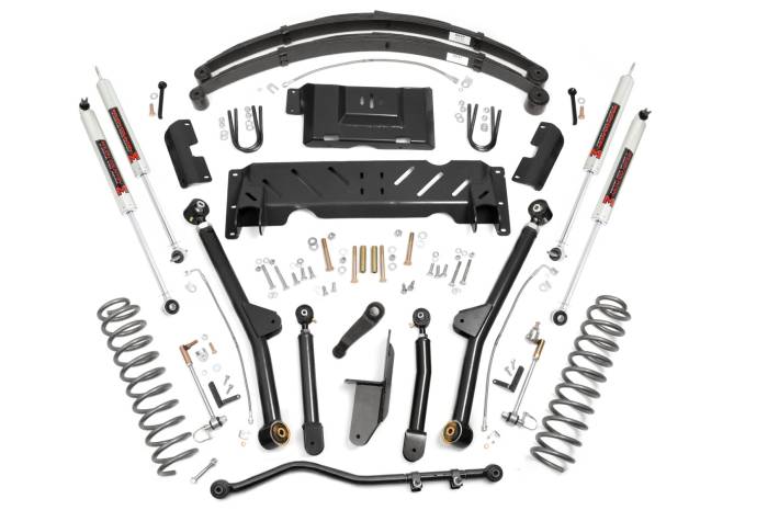 Rough Country - 4.5 Inch Lift Kit Long Arm RR Leafs NP242 M1 Jeep Cherokee XJ (84-01) Rough Country