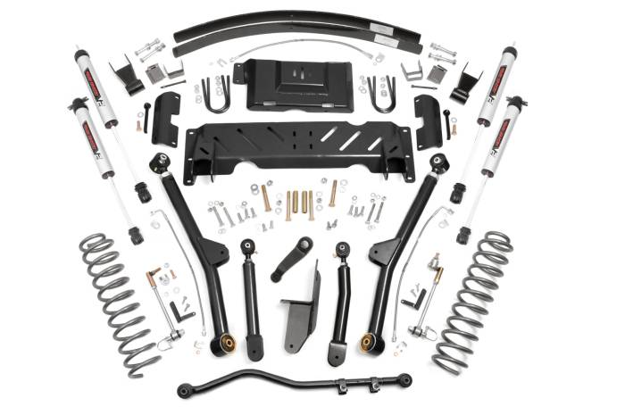 Rough Country - 4.5 Inch Lift Kit Long Arm RR AAL NP231 V2 Jeep Cherokee XJ (84-01) Rough Country