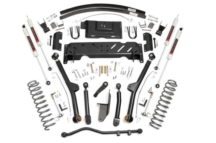 Rough Country - 4.5 Inch Lift Kit Long Arm RR AAL NP231 M1 Jeep Cherokee XJ (84-01) Rough Country