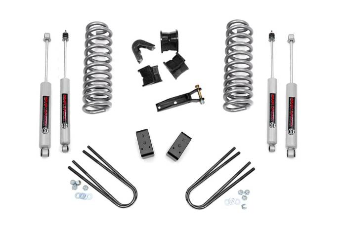 Rough Country - 4 Inch Lift Kit Rear Blocks Ford Bronco 4WD (1978-1979) Rough Country