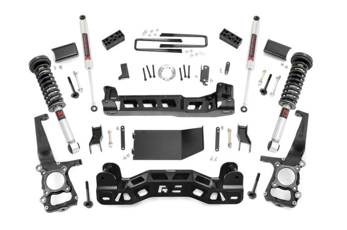 Rough Country - 4 Inch Lift Kit M1 Struts Ford F-150 4WD (2014) Rough Country