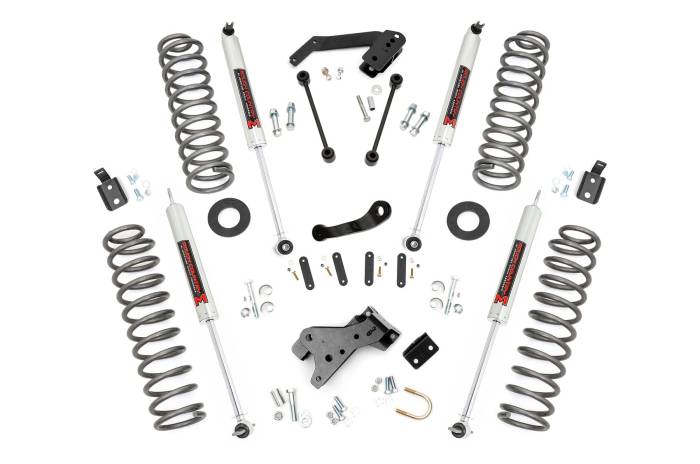 Rough Country - 4 Inch Lift Kit M1 Jeep Wrangler JK 4WD (2007-2018) Rough Country