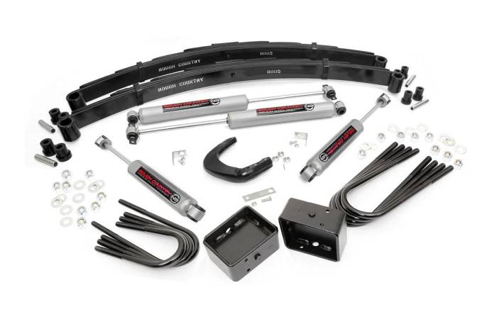 Rough Country - 4 Inch Lift Kit Chevy/GMC C20/K20 C25/K25 Truck/Half-Ton Suburban (77-91) Rough Country