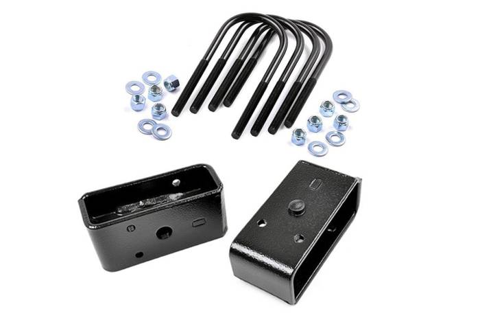 Rough Country - 2 Inch Block & U-Bolt Kit Ford F-250 Super Duty 2WD/4WD (2011-2016) Rough Country