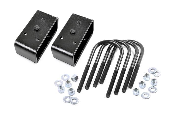 Rough Country - 2 Inch Block & U-Bolt Kit Ford F-250 Super Duty 2WD/4WD (2005-2010) Rough Country