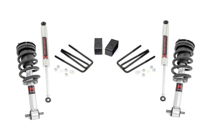 Rough Country - 3.5 Inch Lift Kit M1 Struts Silverado/Sierra 1500 2WD (07-13) Rough Country