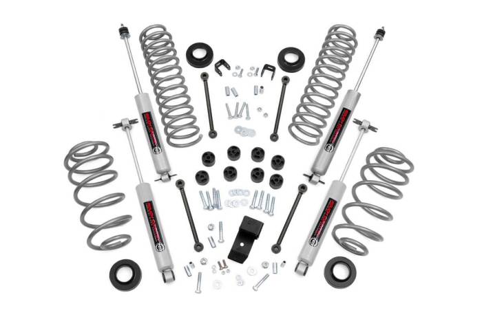 Rough Country - 3.25 Inch Lift Kit 6 Cyl Jeep Wrangler TJ (03-06)/Wrangler Unlimited (04-06) Rough Country