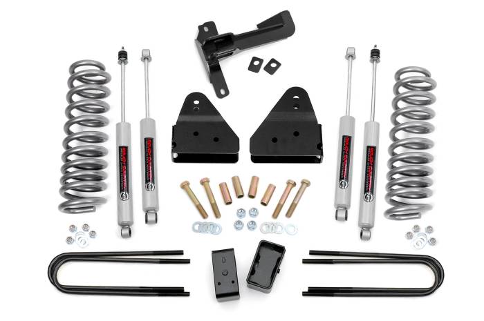 Rough Country - 3 Inch Lift Kit FR Springs Ford F-250/F-350 Super Duty 4WD (2005-2007) Rough Country