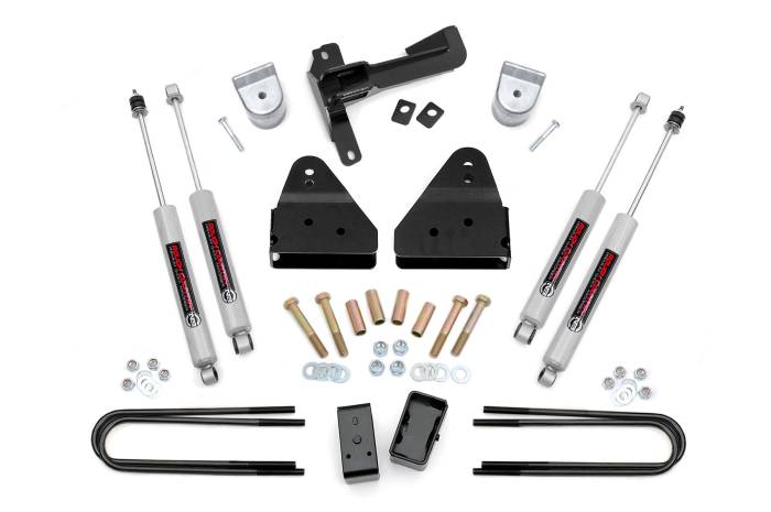 Rough Country - 3 Inch Lift Kit FR Spacer Ford F-250/F-350 Super Duty 4WD (2005-2007) Rough Country