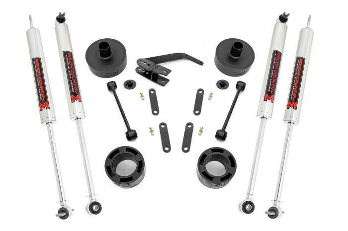 Rough Country - 2.5 Inch Lift Kit Spacers M1 Jeep Wrangler JK/Wrangler Unlimited (07-18) Rough Country