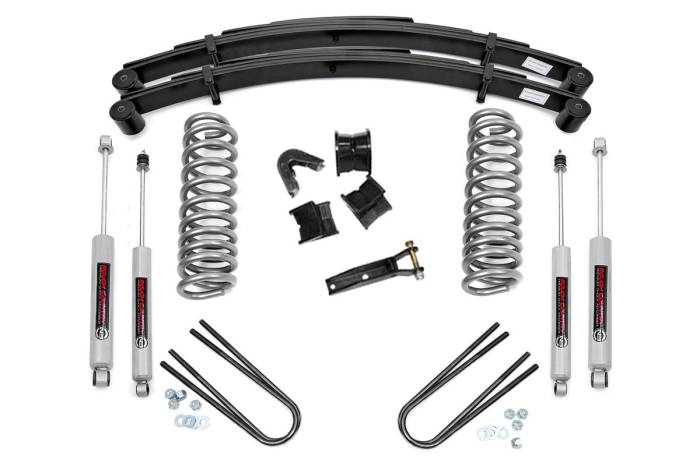 Rough Country - 2.5 Inch Lift Kit Rear Springs Ford F-100/F-150 4WD (1977-1979) Rough Country