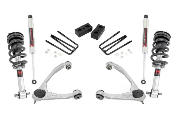 Rough Country - 3.5 Inch Lift Kit Cast Steel M1 Strut Silverado/Sierra 1500 (07-13) Rough Country