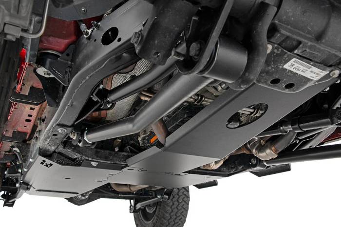 Rough Country - Skid Plate Combo 3.6L Engine T-Case Gas Jeep Wrangler Unlimited (18-19) Rough Country