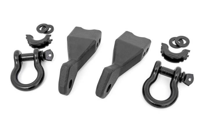 Rough Country - Tow Hook Brackets D-Ring Combo Chevy Silverado 1500 2WD/4WD (2019-2022) Rough Country