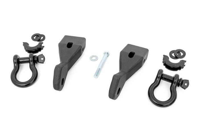 Rough Country - Tow Hook Brackets D-Ring Combo Silverado/Sierra 1500 (07-13) Rough Country
