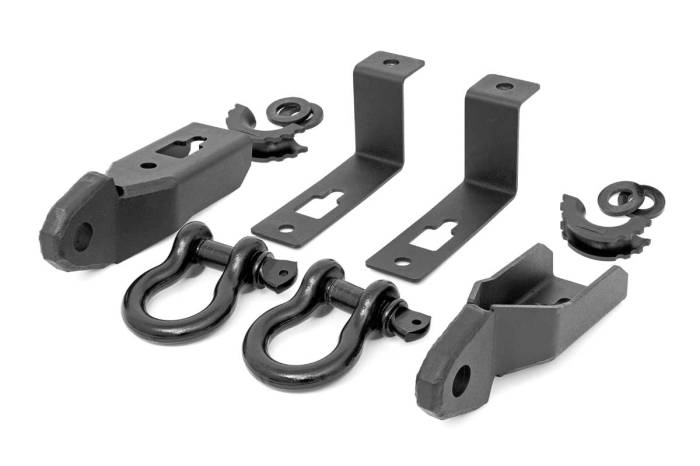 Rough Country - Tow Hook Brackets D-Ring Combo Ford Ranger 2WD/4WD (2019-2023) Rough Country