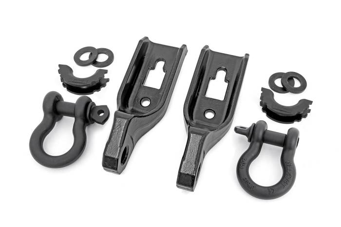 Rough Country - Tow Hook Brackets D-Ring Combo Ford F-150 2WD/4WD (2009-2025) Rough Country