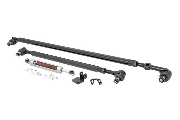 Rough Country - HD Steering Kit Stabilizer Combo Jeep Cherokee XJ/Comanche MJ/Wrangler TJ Rough Country
