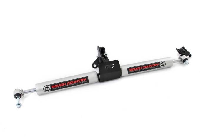 Rough Country - N3 Steering Stabilizer Dual 4 Inch Lift Jeep Grand Cherokee WJ (99-04) Rough Country
