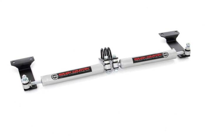 Rough Country - N3 Steering Stabilizer Dual 2-8 Inch Lift Ford Excursion (00-05)/Super Duty (99-04) Rough Country