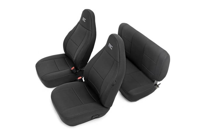 Rough Country - Seat Covers Front and Rear Jeep Wrangler TJ 4WD (1997-2002) Rough Country