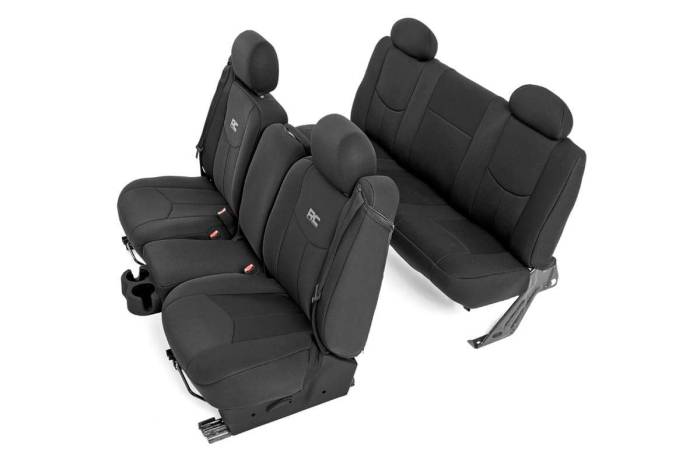 Rough Country - Seat Covers FR 40/40/20 & Rear Silverado/Sierra 1500 (99-06 & Classic) Rough Country