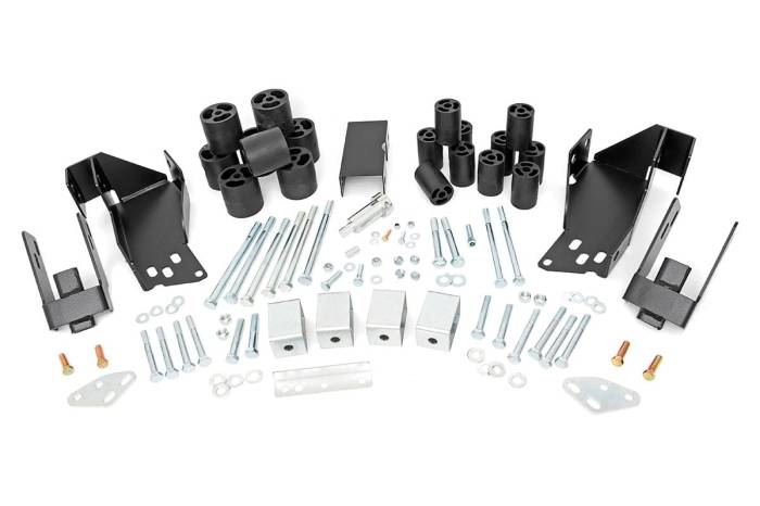 Rough Country - 3 Inch Body Lift Kit Silverado/Sierra 1500 2WD/4WD (2007-2013) Rough Country